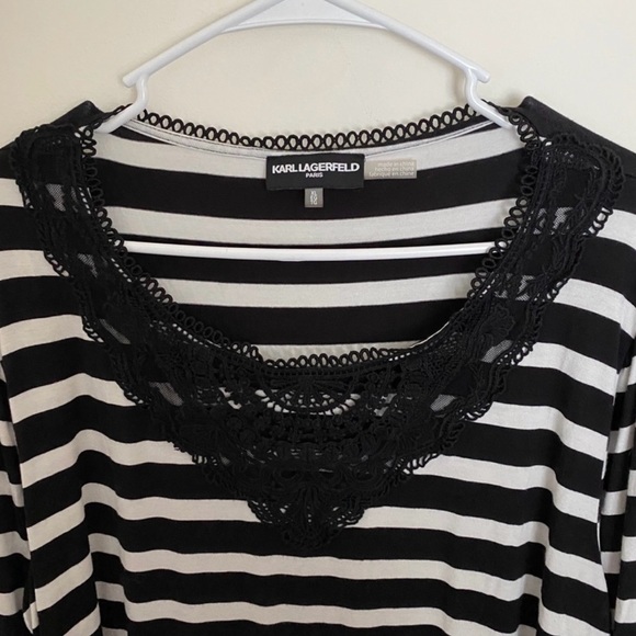 Karl Lagerfeld Striped Top - Picture 2 of 6